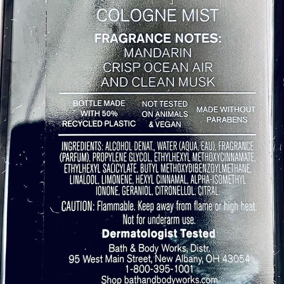 NWT 2 Bath & Body Works Fragrant Men's Hues Of Blue 8 oz / 226 g Cologne Mist - Picture 10 of 12